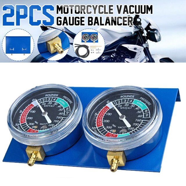 Motorcycle Fuel Vacuum Carburetor Synchronizer Tool Carb Sync Gauge Balancer 2/4 Cylinder Motorbike Carbureter Synchronous gauge: 2 Cylinders