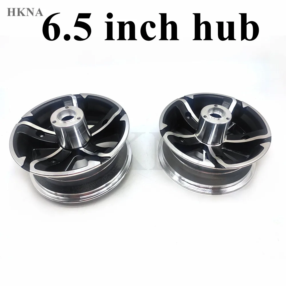 11 Inch 90/65-6.5 Rim for Electric Scooter Front and Rear Wheels with Disc Brakes, Aluminum Alloy Split Hub