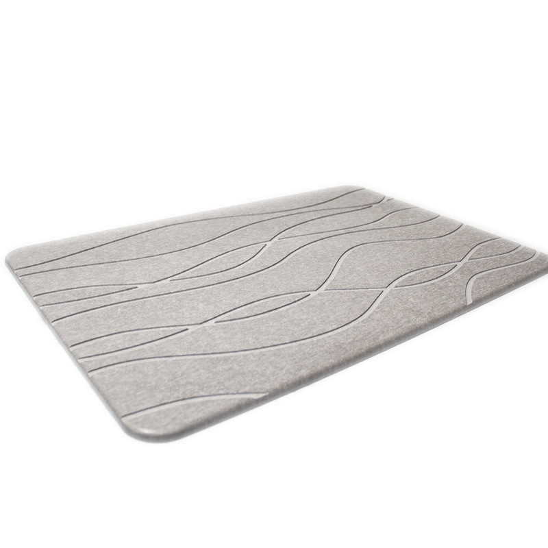 Alfombra de baño de piedra de diatomita para interiores, estera suave de barro de diatomita, absorción de agua, estera de ducha de piedra de diatomita de secado rápido, alfombras de entrada