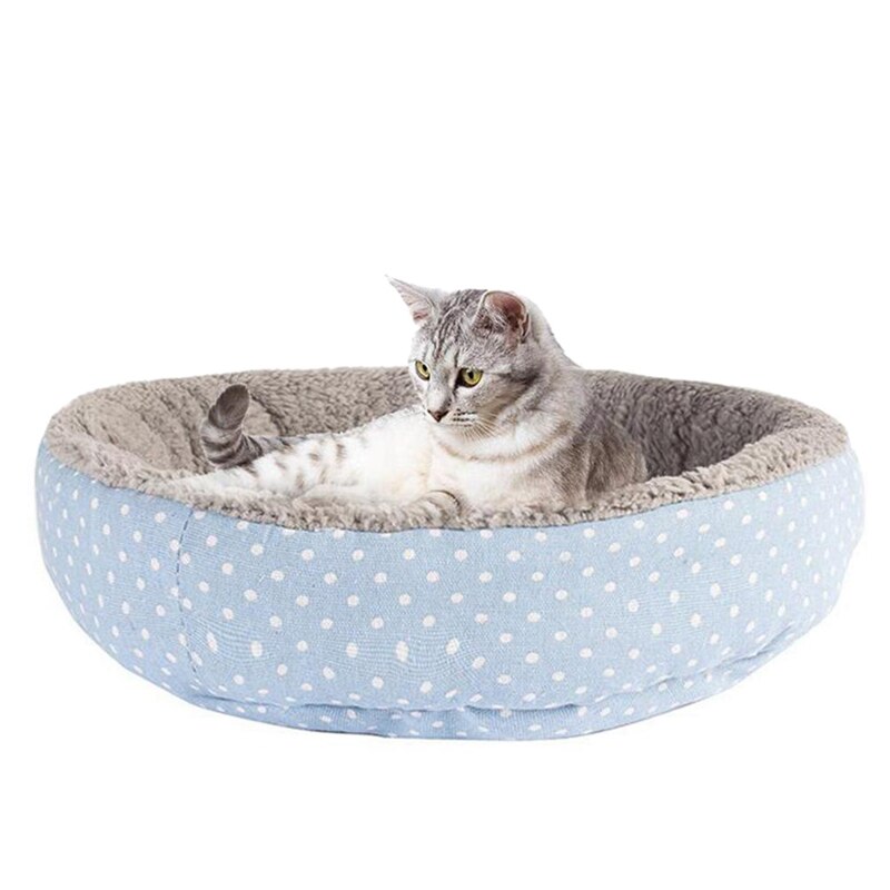 Promotion! Universal Four Seasons Kennel Cat Bed Dog Bed Round Flanging Kennel Microfiber Plush Breathable