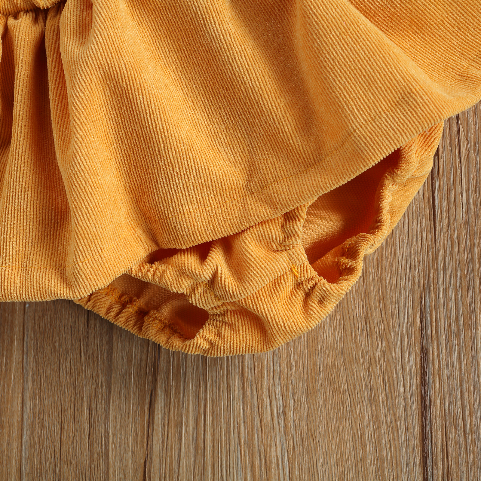 Monos sin mangas con botón de correa para bebé, Culotte de Color sólido, amarillo,