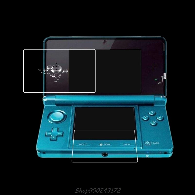 Película transparente HD superior + inferior, Protector de pantalla LCD para la nueva consola Nintendo 3DSLL/XL