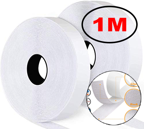 1-10M Klittenbanden Zelfklevende Klittenband Tape Sluiting Huis Diy Magic Tap Auto Lijm sterke Lijm Stickers Sticker Riem: 30mm / Antiek Zilver