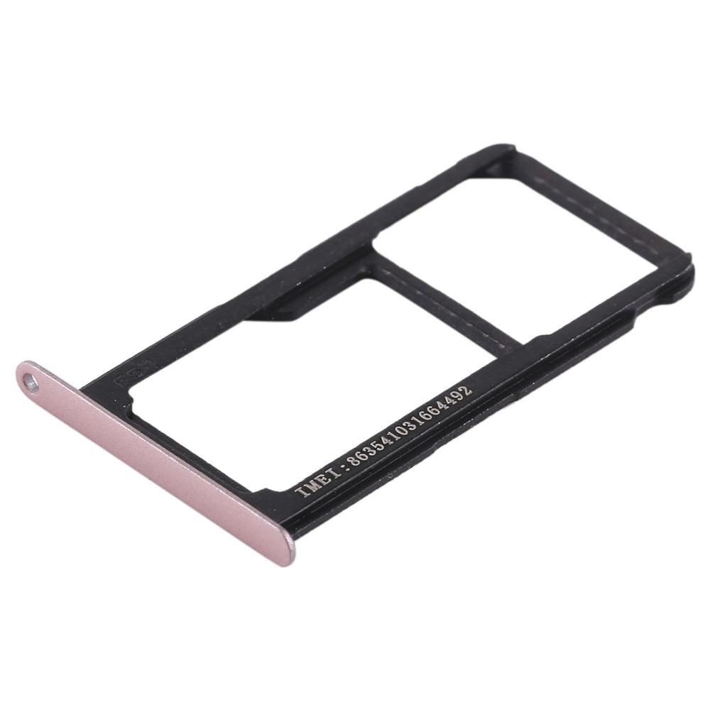 Für Huawei P9 Lite SIM Karte Tablett SIM Karte Halfter Adapter P9 Lite Plus SIM Karte Slot Miscro SD TF karte Fach: Rosa Farbe