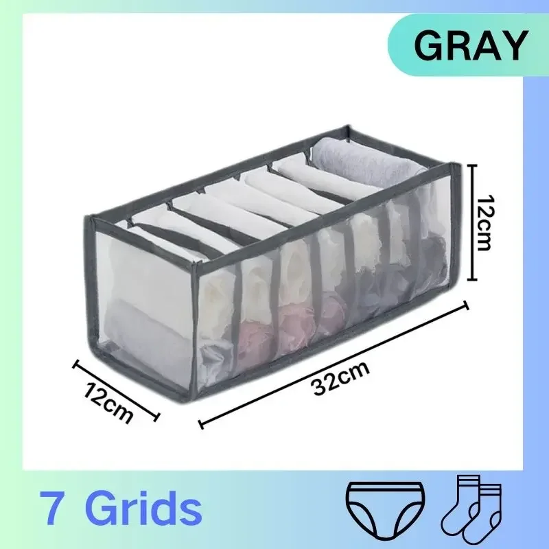 Foldable Wardrobe Organizers Underwear Organizer Box Bra Underwear Sock Organizer Box for Underwear Socks Pants in the Cabinet: army green