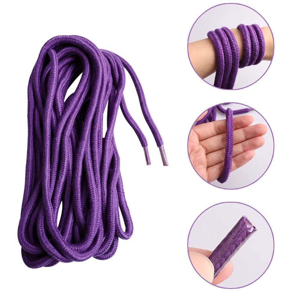 Cuerda de algodón de 2 piezas, 5m-10m 8mm, cordón de atado suave fuerte multiusos para acampar, jardinería, canoa, artesanía