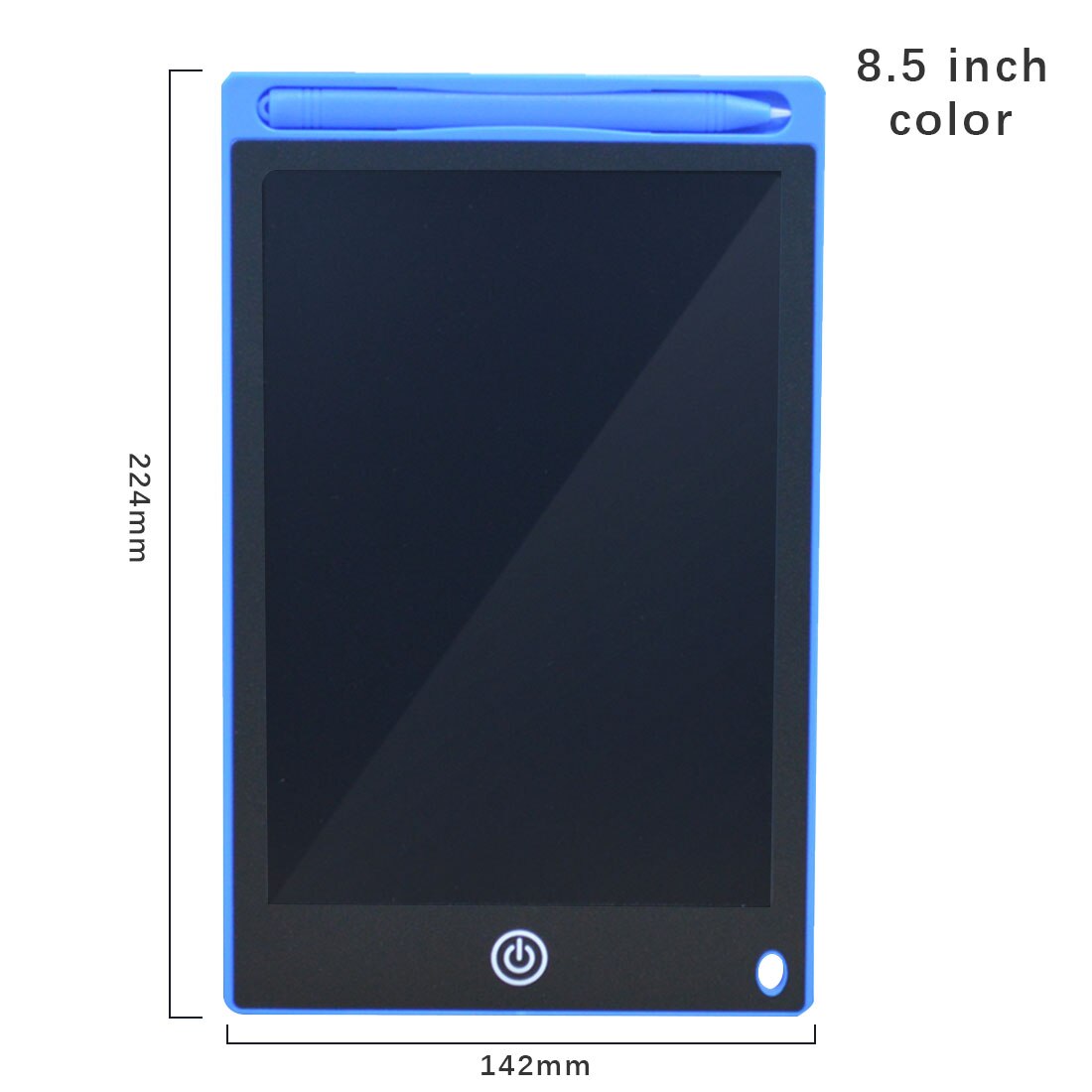Noyokeredigital tegning tablet 8.5 tommer lcd skrivetavle pad til kunstnere animation tegning grafik tablet: Blå