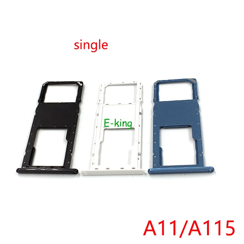 Voor Samsung Galaxy A12 A12F A42 A42F A52 A72 5G Sim Card Slot Lade Houder Sim Card Reader Socket