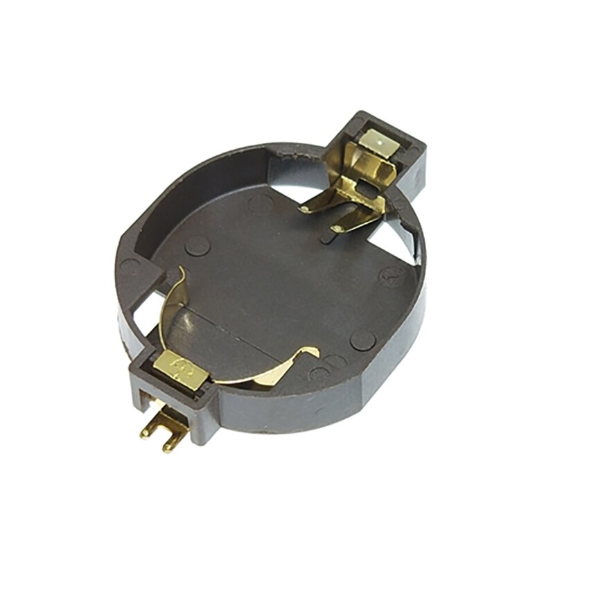 10Pcs/lot 3V CR2032 CR2025 Button Battery Socket Holder,BS-10 BS-8 Gold-plated Patch Battery Storage Case Box Battery Organizer: BS-10