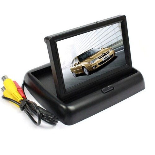 ANSHILONG HD 4.3 inch TFT LCD-KLEURENSCHERM Display Opvouwbare Auto Monitor voor Achteruitrijcamera