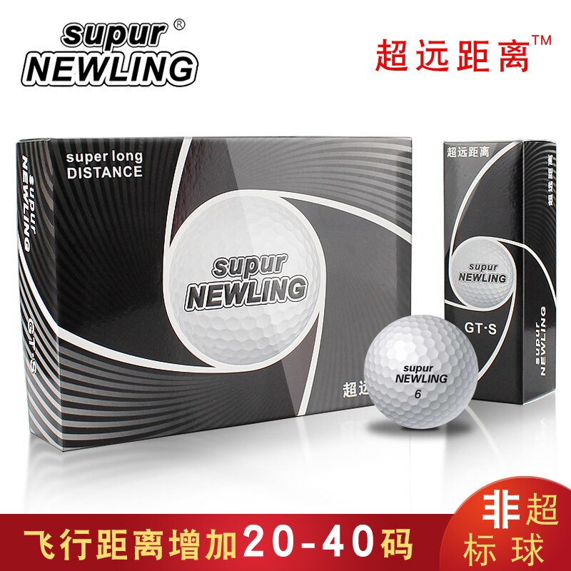 Top Super Lange Afstand Golfbal, Geschenkdoos, supur Newling 2 Lagen 3 Lagen Kleurrijke R & Een Usga Certificering: 3piece Tour 12pcs