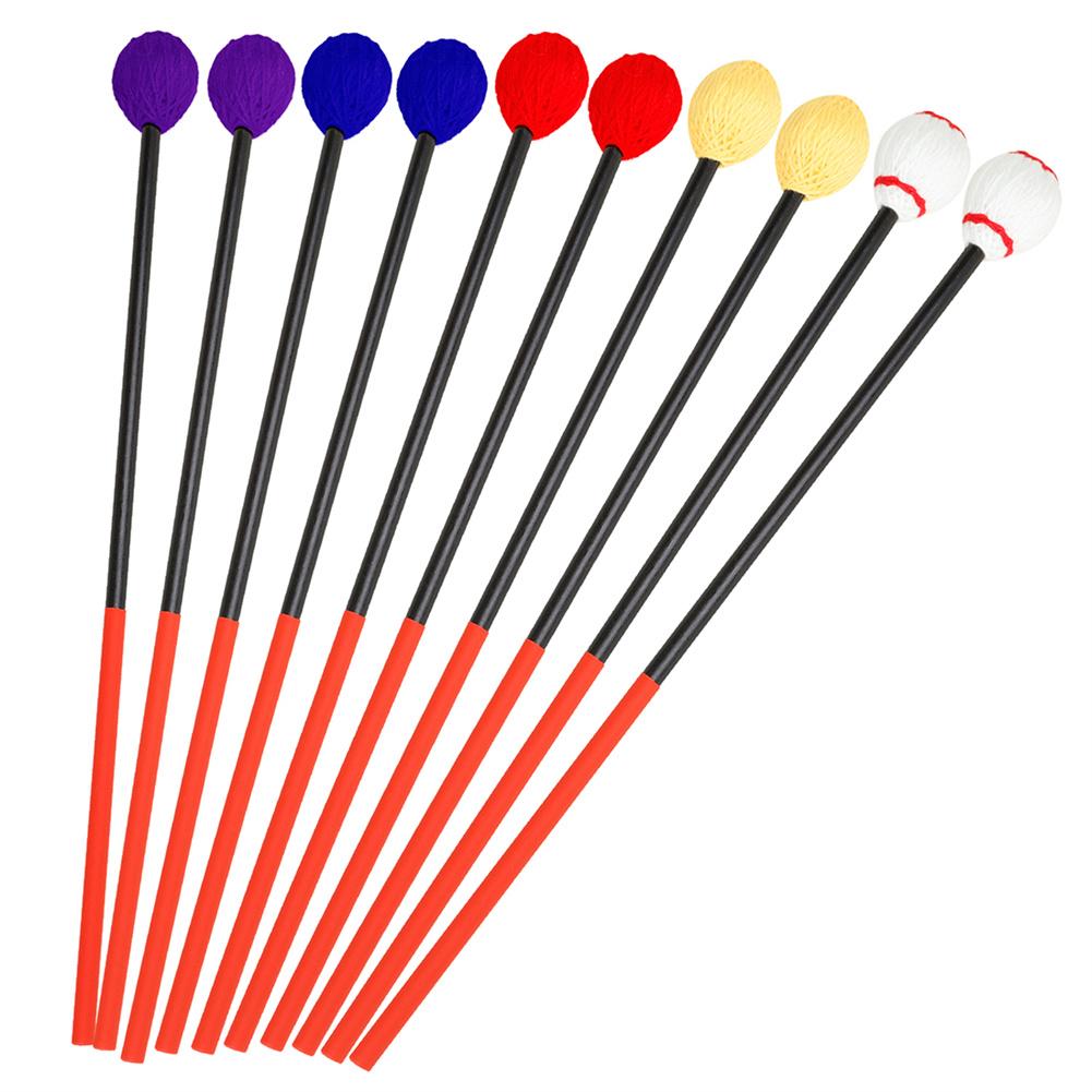 Marimba – marteau Xylophone avec poignées enveloppées en caoutchouc, 1 paire, baguettes Premium, maillets de tambour
