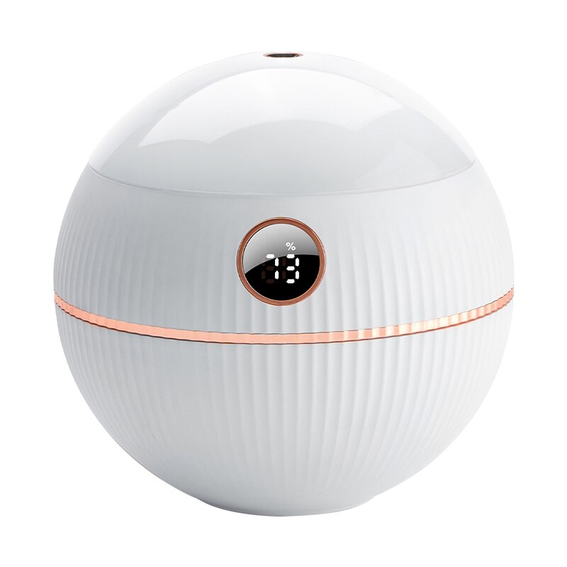 550Ml Usb Aromatherapie Luchtbevochtiger Met Projectie Lamp Oplaadbare 2000Mah Batterij Draadloze Etherische Olie Aroma Diffuser: White