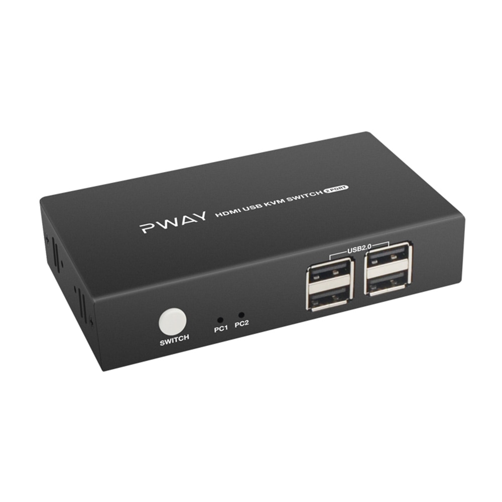 PWAY kvm-schalten HDMI kabel unterstützt USB 2,0 vga Splitter Kasten für USB Schlüssel tastatur maus Monitor Adapter USB drucker schalter