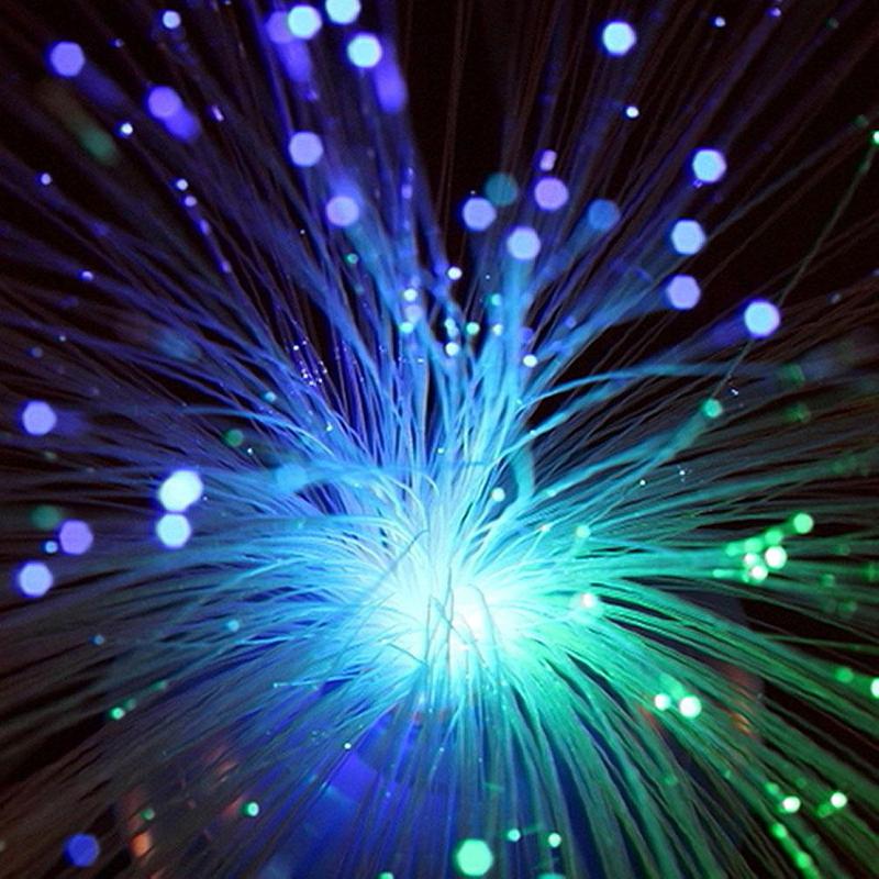 Färgglad led optisk fiber blomma ljus stjärnhimmel formad natt dekoration hem fest lampa atmosfär festival dag alla hjärtans dag  b4 q 7