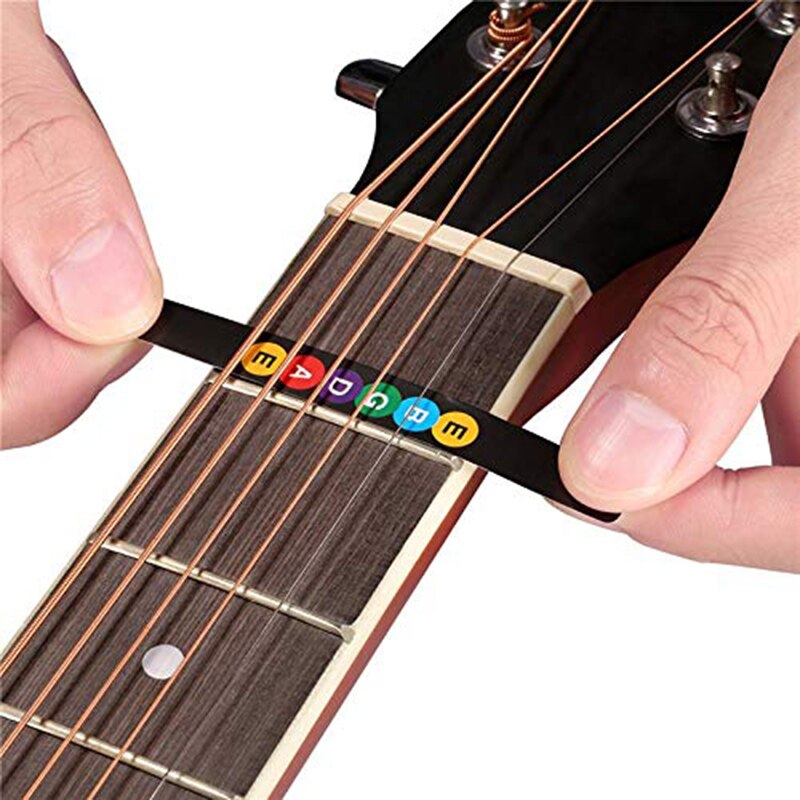 Aprendiendo a jugar con una calcomanía de nota para el diapasón | Peine adecuado para guitarra eléctrica, guitarra acústica, guitarra clásica, w