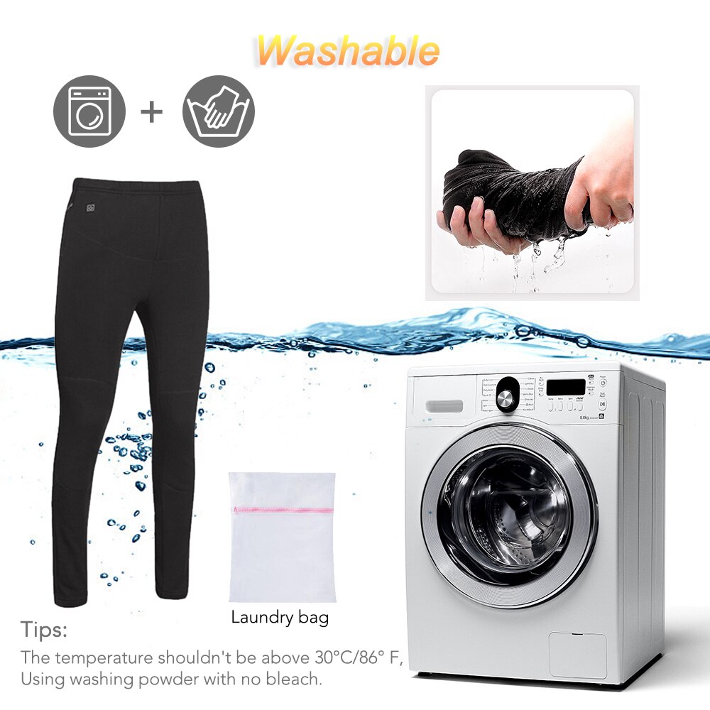 Winter Electric Heated Pants Men Women Trousers USB Layer Elastic Heating Base Warm Insulated Heating Underwear