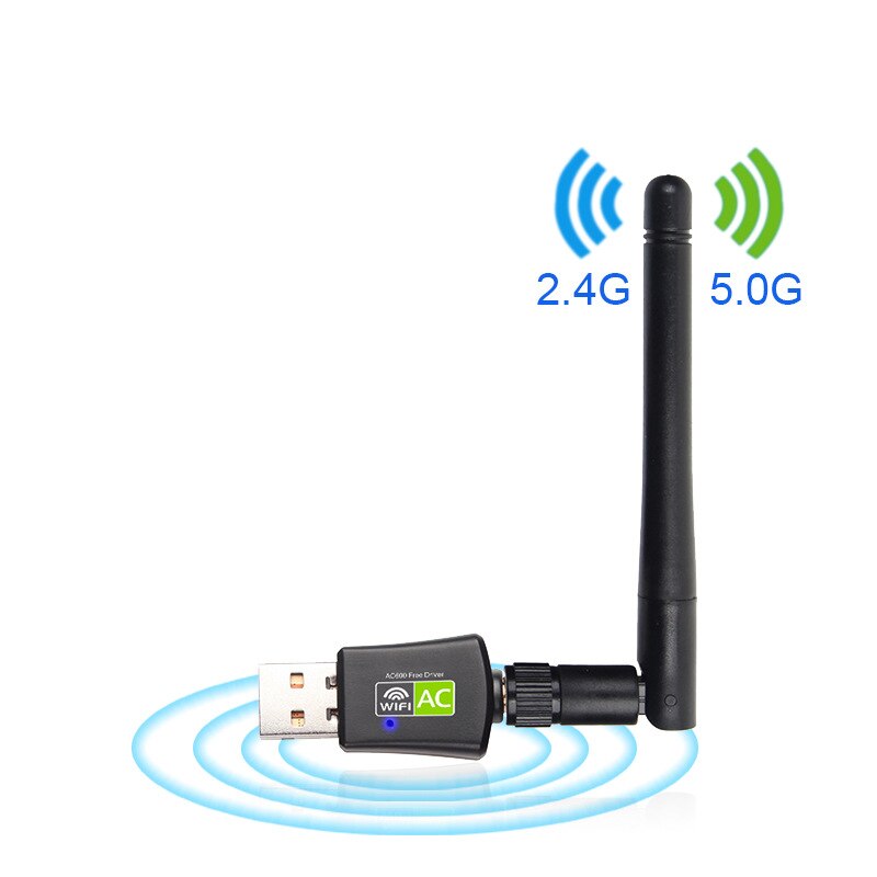 2,4g/5g Dual-band Netzwerk Karte AC600M Drahtlose Netzwerk Karte Fahrer freie Usb Wifi Empfänger antenne Drahtlose Netzwerk