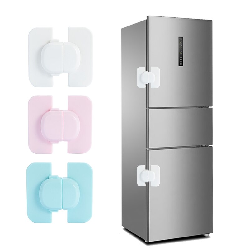 1Stck Hause Kühlschrank Kühlschrank Gefrierschrank Türschloss verriegeln Fangen Kleinkind freundlicher Art Schrank Schlösser Baby Sicherheit Art Schloss