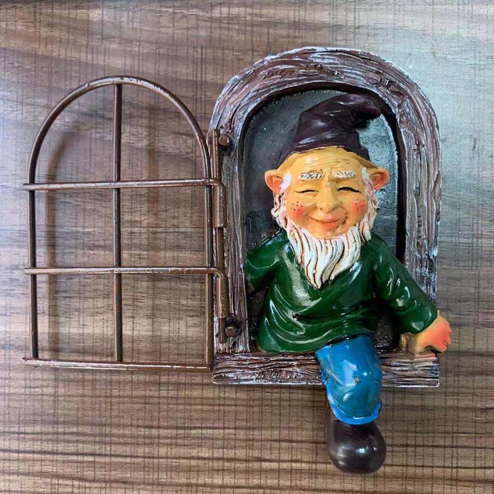 1Pc Tuin Decoraties Gnome Model Beeldje Smooth Mooie Delicate Gnome Standbeeld Voor Festival Home Decor