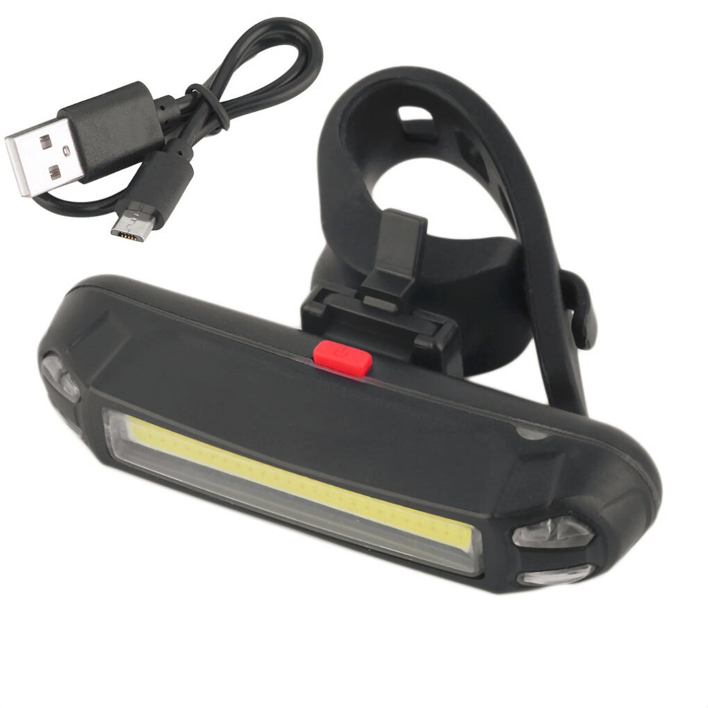 Led Bike Staart Lamp Multi Modus Fiets Waarschuwingslampje Waterdichte Usb Oplaadbare Automatische Uitschakeling Voor Achter Licht: Red Light