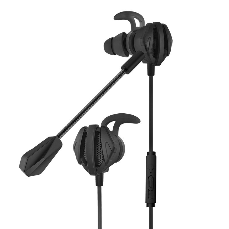 Earphone Helmets For CS Games Gaming In-Ear Headset 7.1 With Mic Volume Control PC Gamer Earphones: Black
