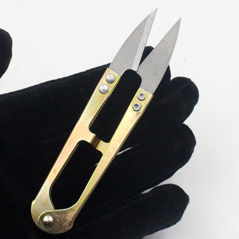 1Pcs Steel U Super-Sharp Shape Trimming Sewing Scissors For DIY Jewelry Making Cutter Wire Jewelry Tools