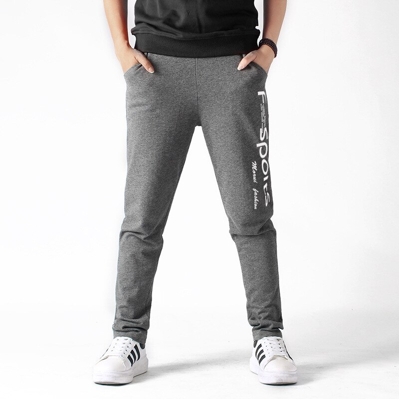 Brand Kids Jongens Broek Brief Afdrukken Katoenen Broek Kinderen Sport Broek Casual Kids Kleding Blauw Geel Grijs