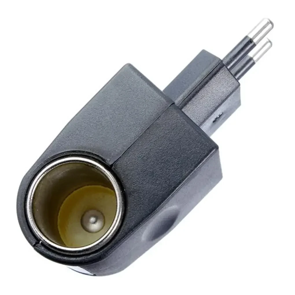 Ac-adapter med biluttak, billader, eu-plugg , 220v ac  to 12v dc, bruk for elektroniske bilenheter, bruk hjemme