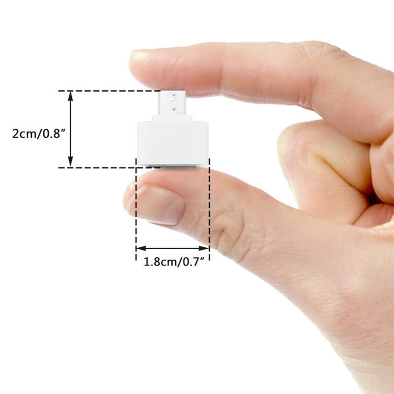 10pcs/lot Standard Micro USB To USB OTG Mini Adapter Converter Connector For Android Cell Phones Black