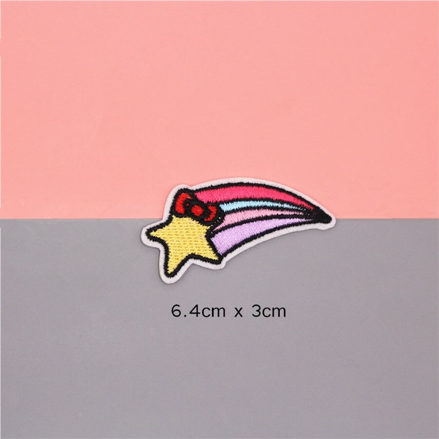 Patch brodé en tissu pour vêtements, casquette, autocollant, sac, fer à coudre sur application, bricolage, accessoires pour vêtements, BU149: BU149N5 Star