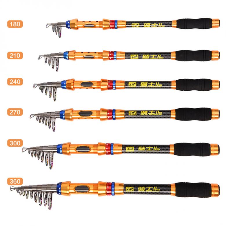 1.8m 2.1m 2.4m 2.7m 3.0m 3.6m kolfiber fiskespö spinnrulle fiskepåse kombinationspaket teleskopisk gjutstångsats