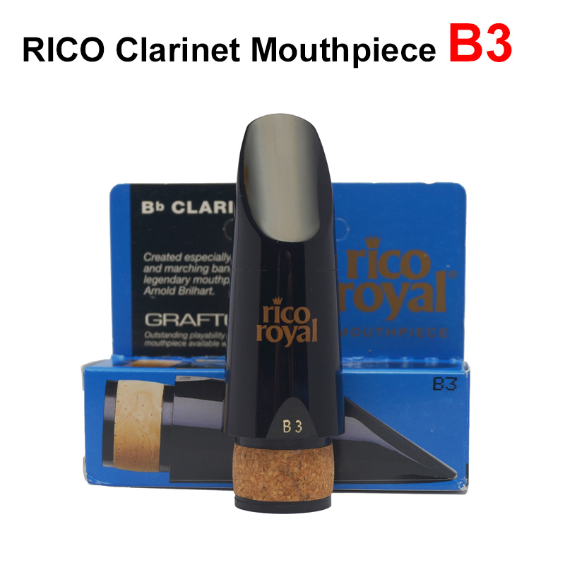Boquilla de goma dura para clarinete RICO Royal B3 B5, Estados Unidos: B3 Old packing