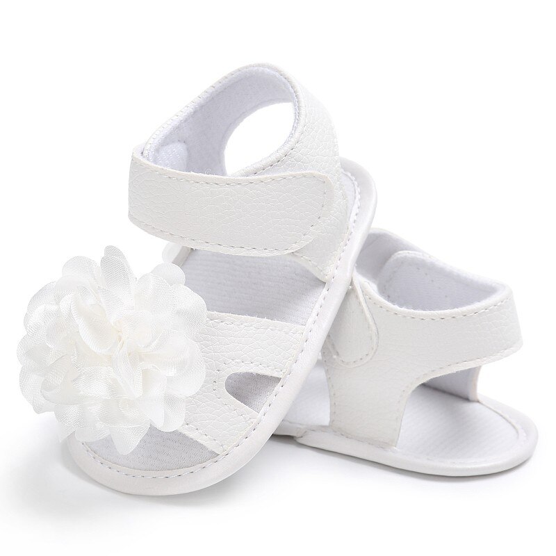 Sandalias para niña bebé, zapatos de verano para bebé, sandalias de algodón para recién nacido con flores para bebé, zapatos de de verano para niña bebé