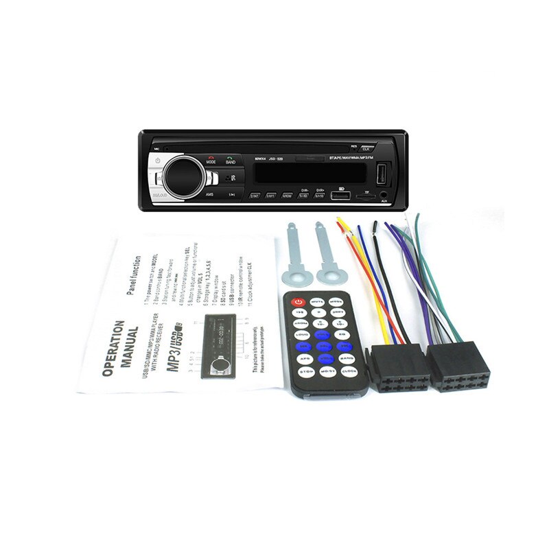 1 din bilradio bilstereo fm bluetooth  mp3 lydspiller bluetooth mobil handsfree usb / sd bilstereo radio instrumentpanel au