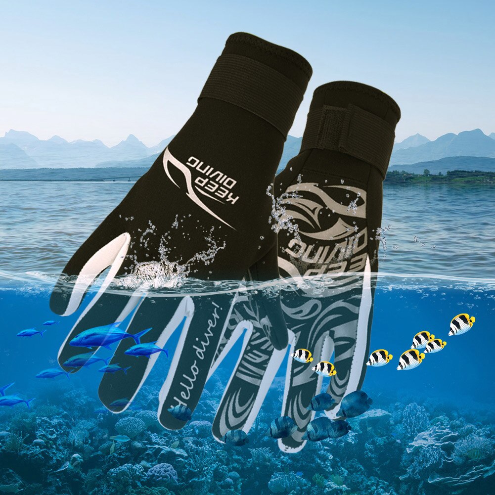 S/M/L/XL Dive Gloves Swim Gloves Snorkeling Equipment Anti Scratch Keep Warm Wetsuit Material Winter Swim Spearfishing