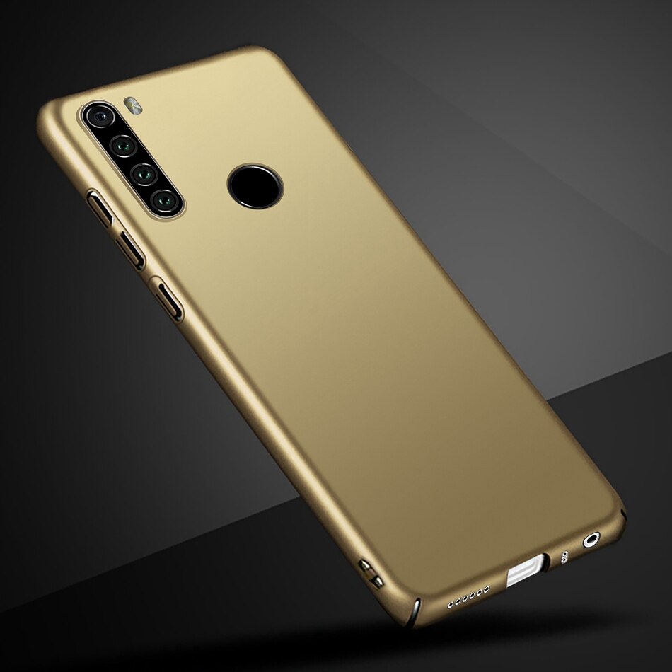 For Xiaomi Redmi Note 8T Case Redmi Note 8 Case Hard Plastic Phone Cover For Xiaomi Redmi Note 8 Pro Global Funda Coque Bumper: Redmi Note 8 Pro / Gold