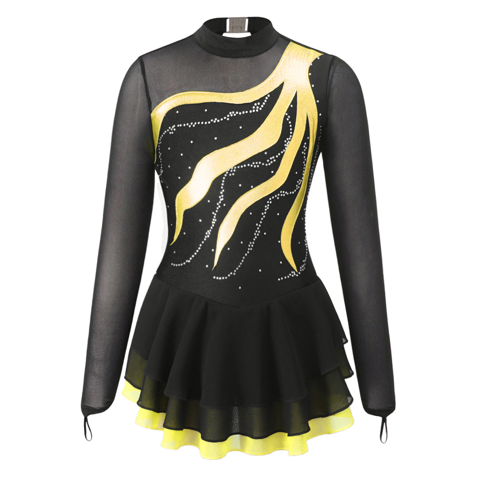 Vestido de Ballet para niñas, vestidos de patinaje artístico, Traje de Ballet de manga larga, vestido de baile de bailarina, gimnasia, patinaje sobre ruedas, Ropa de baile