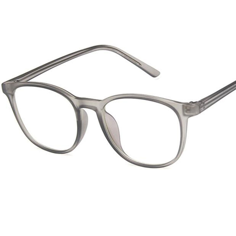TR90 Ultra Light Round spectacle frame Women's Transparent Clear Lens Female Girl Myopia Nerd Glasses Without Diopters