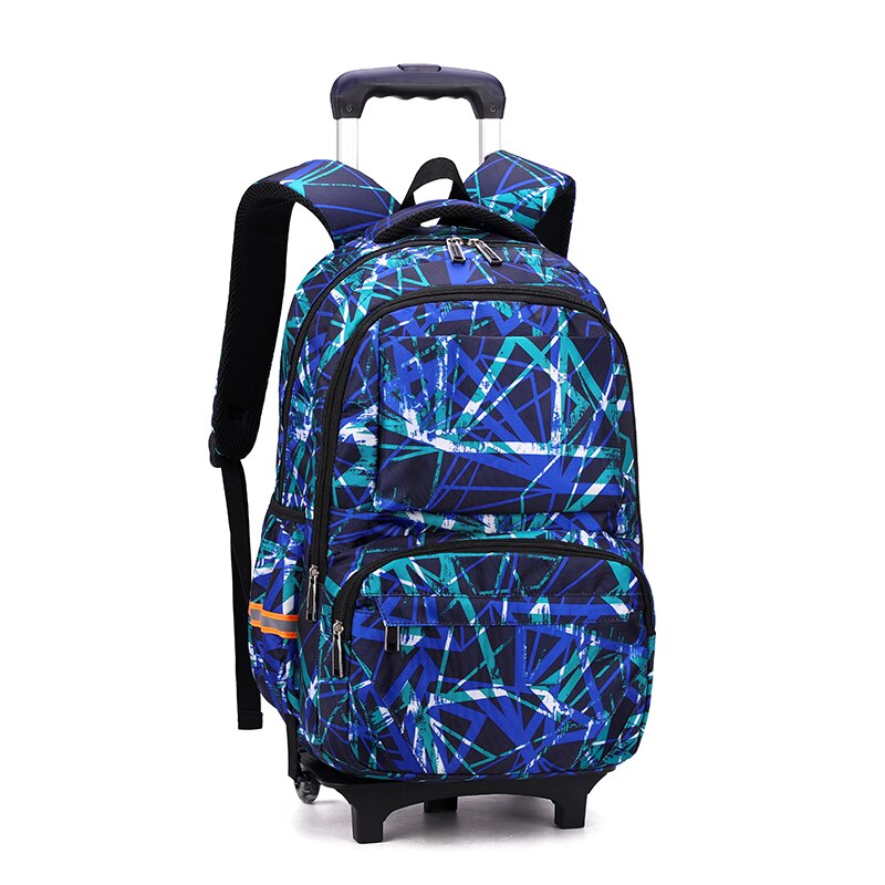 Rolling Backpack Trolley School Bags for Boys Carry-on Kids Luggage &amp; Travel Bag Large Kids School Bags with 2 Wheels Mochilas: 04