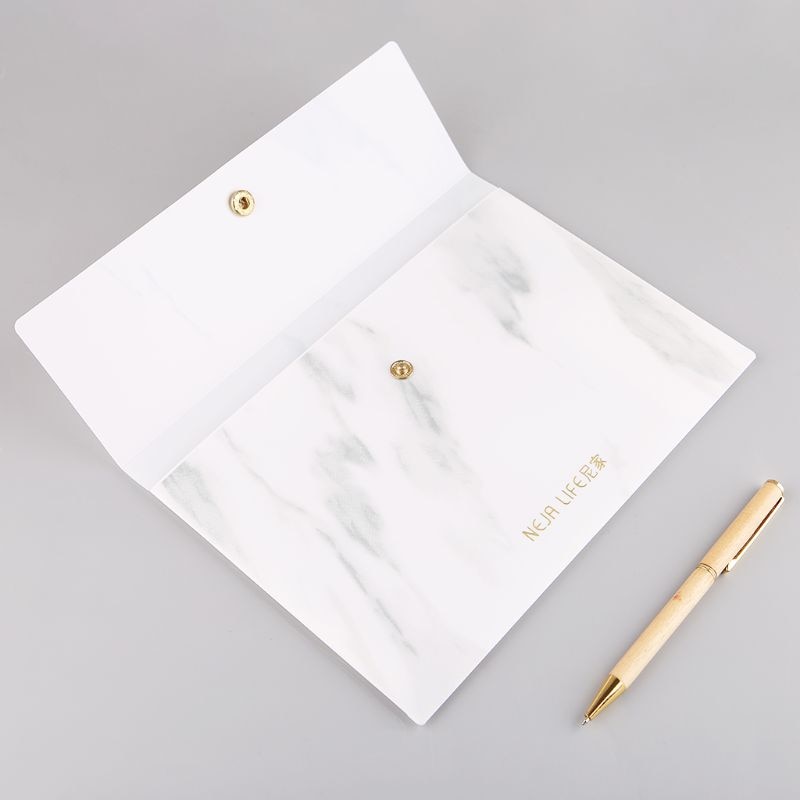 A4/A5/B5 Portable Marble Pattern PP File Folder Do... – Grandado