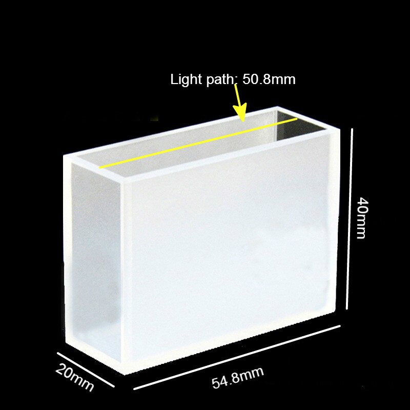 Lovibond kuvette (væskeprøve celle) strålegangen 50.8 mm glas absorption celler til komparativ chromometer 1 /  pk