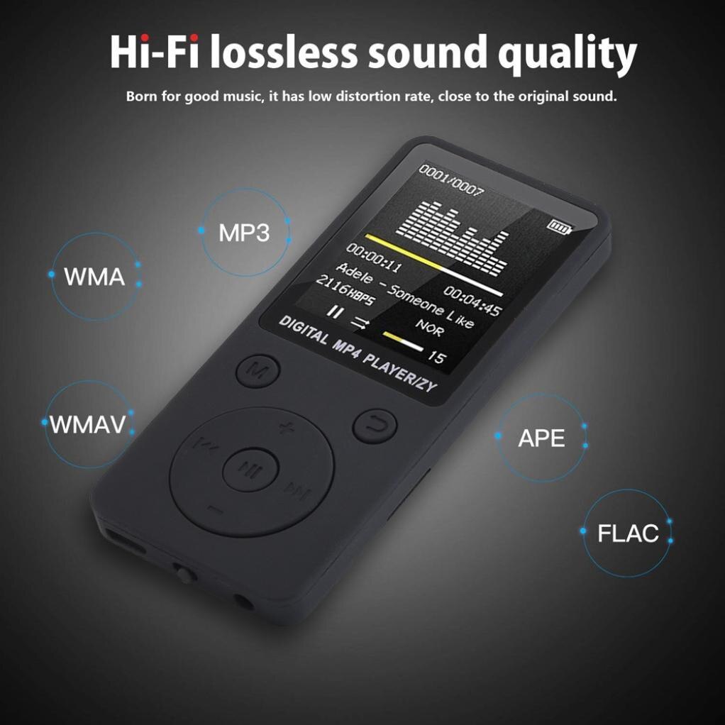 CARPRIE MP4 Lossless Sound Music Player FM Recorder MP4 Player Card Can play music and videos