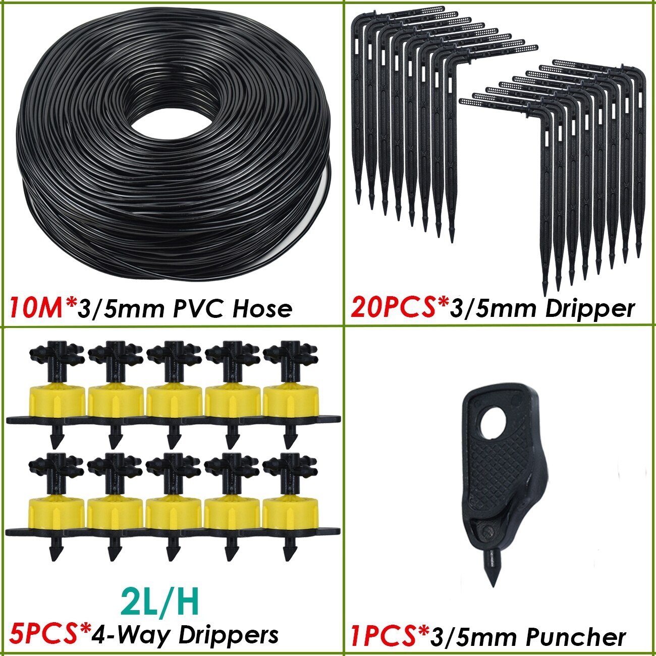 KESLA 4L/H arrow drip system emitter 4-way drip arrow Dripper Greenhouse Irrigation system water garden 40sets 20sets 10set: Blue