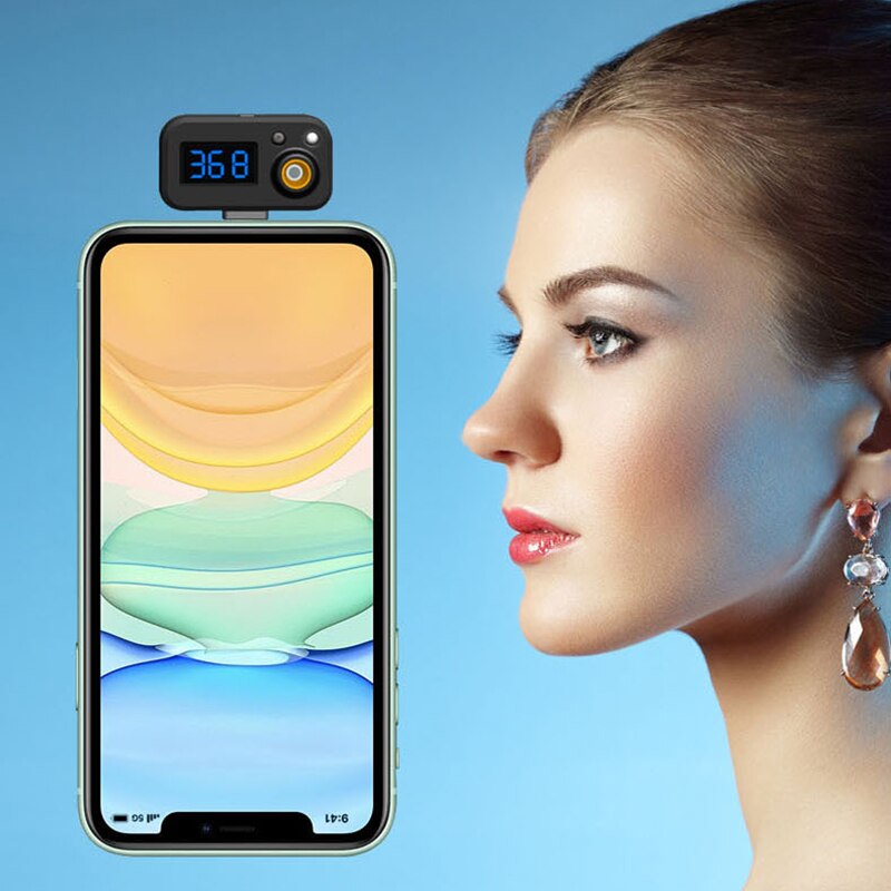 Mobiele Telefoon Usb Smart Thermometer Non-contact Infrarood Thermometer Elektronische Thermometer Voor Iphone/Android