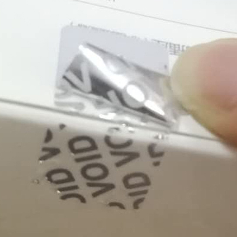 Gwarancja naklejka ochronna 40*20mm zabezpieczająca pustka zabezpieczająca naklejki na etykiety jednorazowa naklejka zabezpieczająca przed podrabianiem