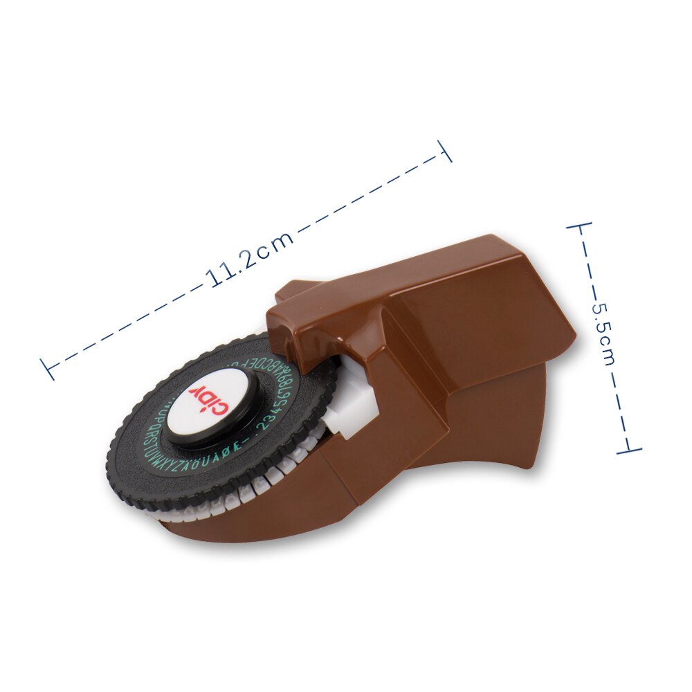 Label Maker C101 - Manual Typewriter Style - for 9mm 3D Embossing Tape - DIY Craft Tool