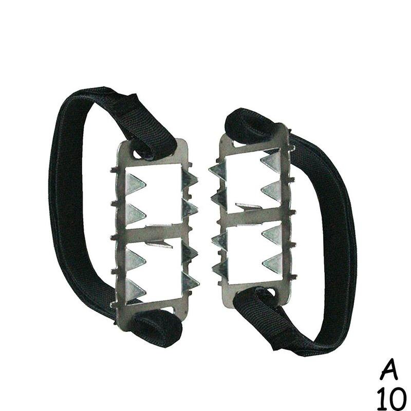 Ice Gripper Ice Climbing Spikes Grips 26 Teeth Camping Crampon Shoes Outdoor Anti Cleats Slip Cover Climbing Accessori: black 1