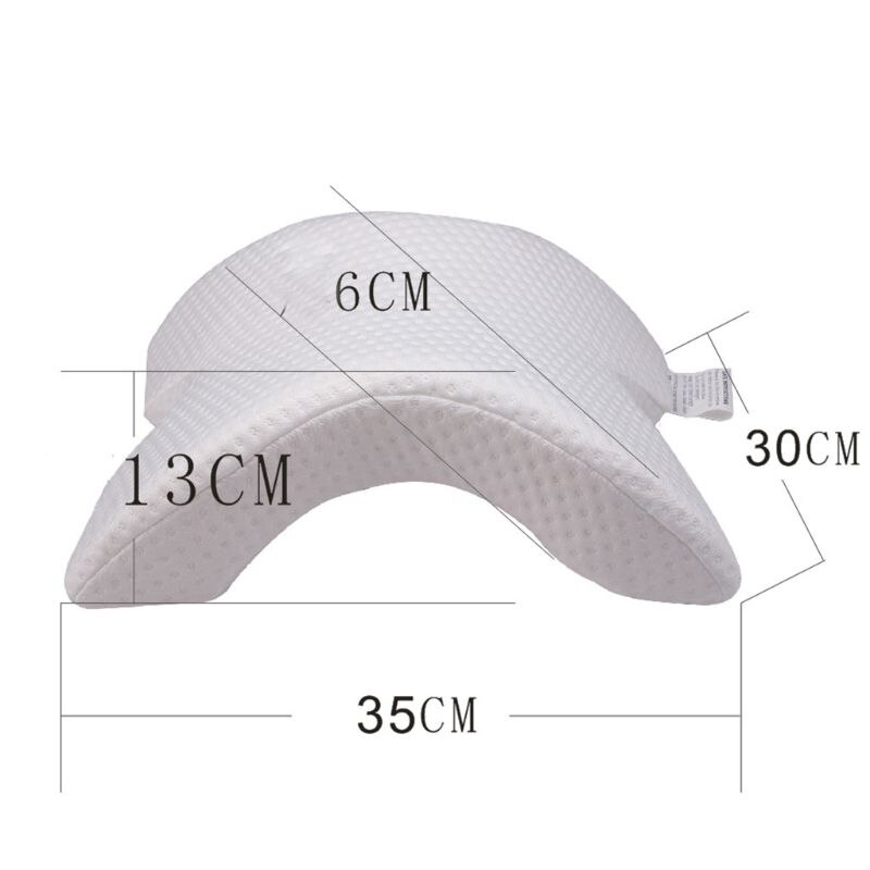 Arm Cuddling Curved Memory Foam Pillow Detachable Slow Rebound Tunnel Shaped PXPC