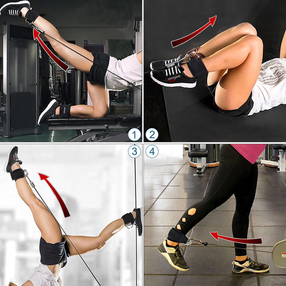 Wyściełkażdy pasek na kostkę maszyna robić kabli d-pierścień regulowany pasek gimnastyczny 1 para